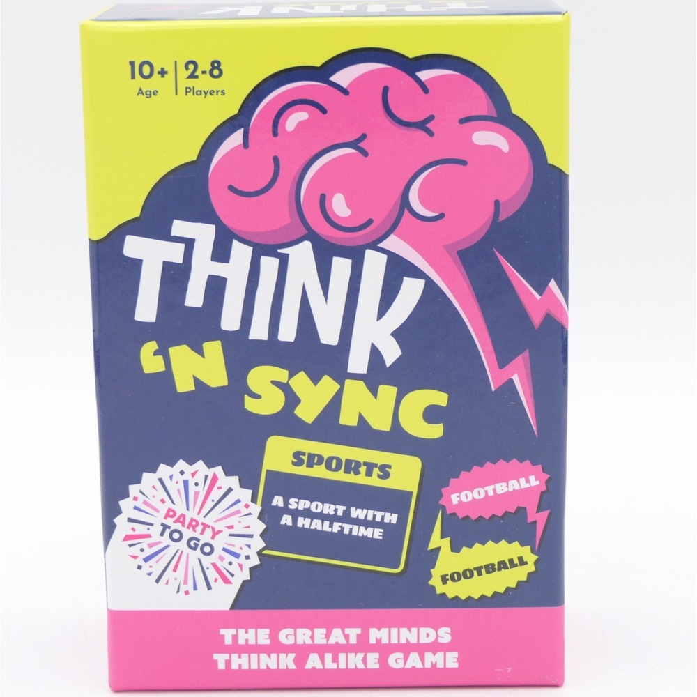 Gamewright Think 'N Sync The Great Minds Think Alike Game 2-8 Players Age 10+